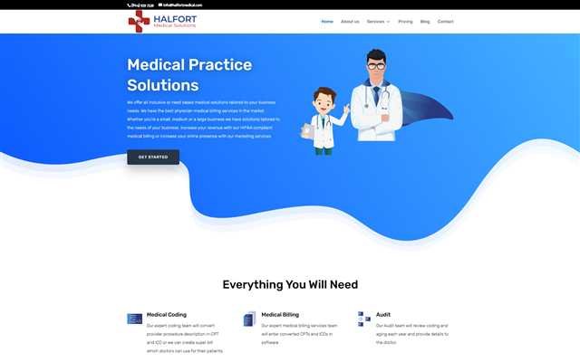 Portfolio 11 Halfort Medical Solutions website preview