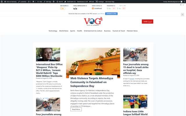 Portfolio 5 NewsVog.com website preview
